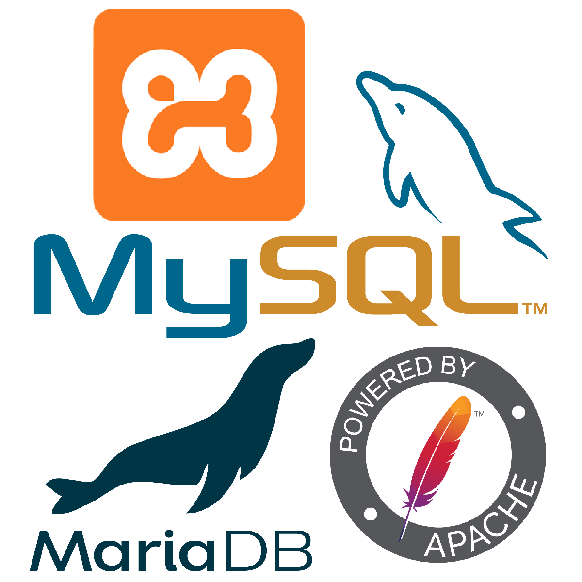 Suite d'apps dev bdd Logos suite d'apps dev bdd