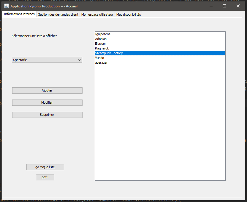 screenshot 1 projet 1
